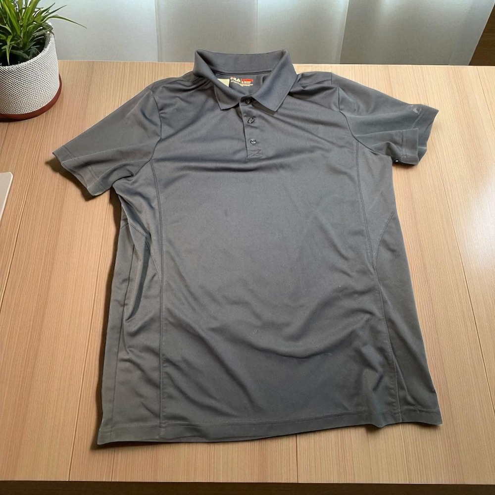 FILA Sport Golf Polo Shirt‎ Mens XL Gray Short Sleeve Athletic Activewear